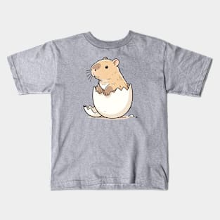 Cute Capybara Easter Egg Kids T-Shirt